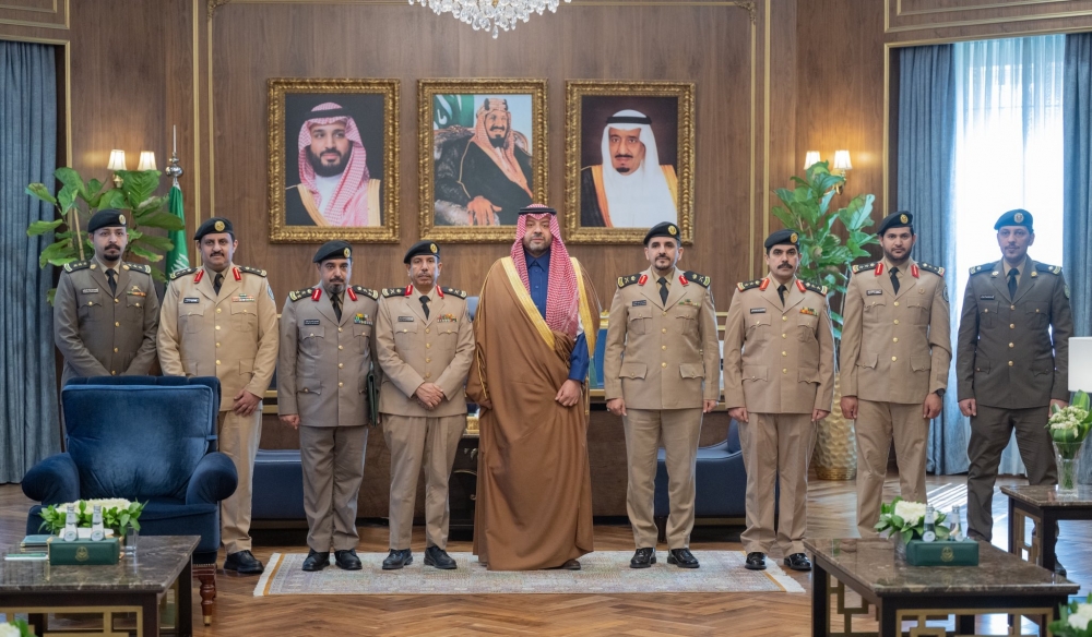 سمو أمير الحدود الشمالية يستقبل قائد حرس الحدود ومدير إدارة مكافحة المخدرات بالمنطقة